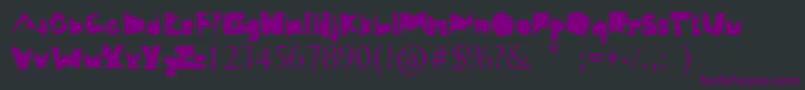 Freemaz Font – Purple Fonts on Black Background