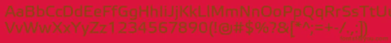ElektraTextPro Font – Brown Fonts on Red Background