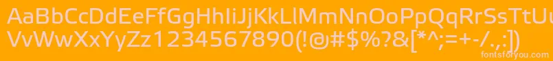 ElektraTextPro Font – Pink Fonts on Orange Background