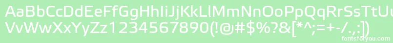 ElektraTextPro Font – White Fonts on Green Background