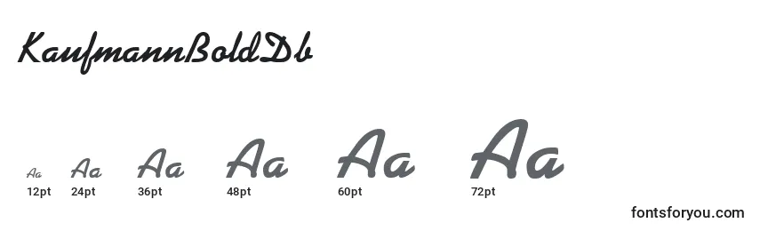 KaufmannBoldDb Font Sizes