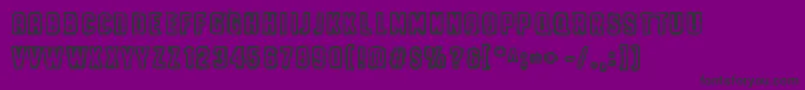 MeAndYourMother Font – Black Fonts on Purple Background