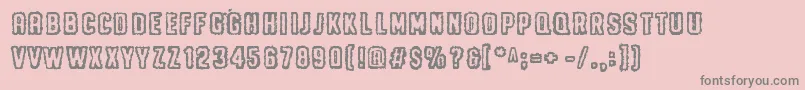 Шрифт MeAndYourMother – серые шрифты на розовом фоне