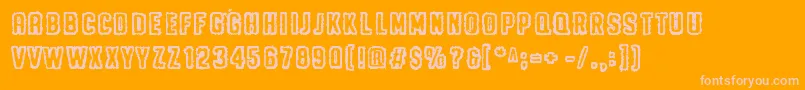Шрифт MeAndYourMother – розовые шрифты на оранжевом фоне