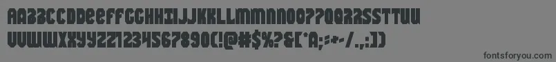 Police Warnationbold – polices noires sur fond gris