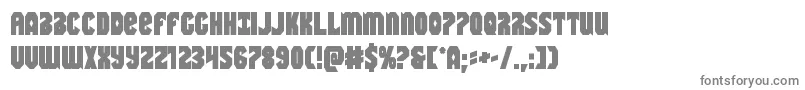 Warnationbold-fontti – harmaat kirjasimet valkoisella taustalla
