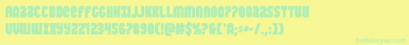 Saiba mais sobre a fonte Warnationbold Fonte Warnationbold – fontes verdes em um fundo amarelo