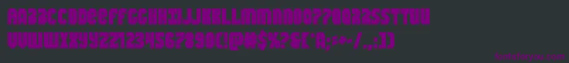 Шрифт Warnationbold – фиолетовые шрифты на чёрном фоне