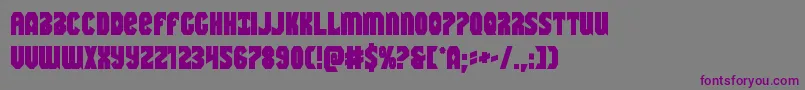 Warnationbold-fontti – violetit fontit harmaalla taustalla
