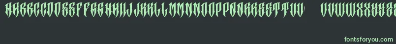 JakejarkorCraneo Font – Green Fonts on Black Background