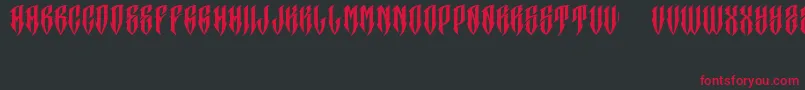 JakejarkorCraneo Font – Red Fonts on Black Background