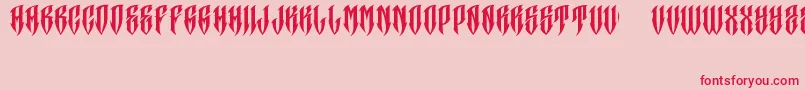 JakejarkorCraneo Font – Red Fonts on Pink Background