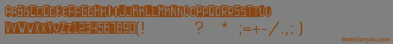 Contrastant Font – Brown Fonts on Gray Background