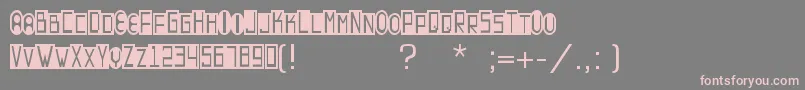 Contrastant Font – Pink Fonts on Gray Background