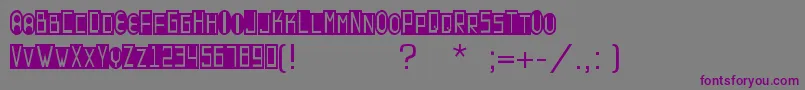 Contrastant Font – Purple Fonts on Gray Background