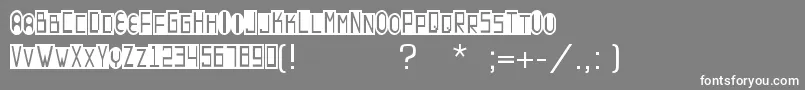 フォントContrastant – 灰色の背景に白い文字