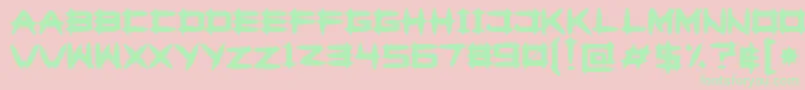 Greghor Font – Green Fonts on Pink Background