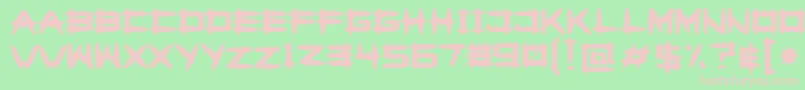 Greghor Font – Pink Fonts on Green Background