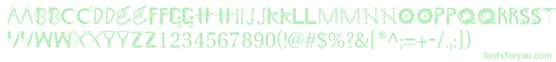 Więcej informacji o czcionce Toolshopcaps Czcionka Toolshopcaps – zielone czcionki