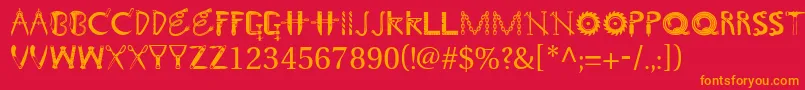 More about Toolshopcaps Font Toolshopcaps Font – Orange Fonts on Red Background