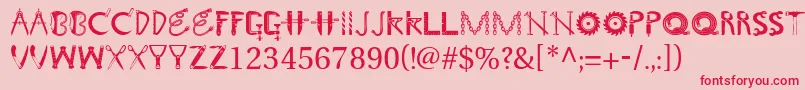 More about Toolshopcaps Font Toolshopcaps Font – Red Fonts on Pink Background