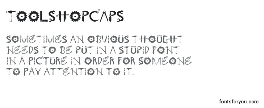 Toolshopcaps Font