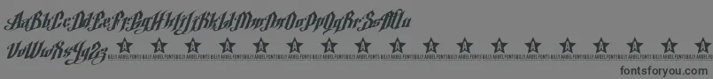 ArgelFontTrial-Schriftart – Schwarze Schriften auf grauem Hintergrund