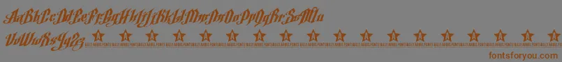 ArgelFontTrial Font – Brown Fonts on Gray Background