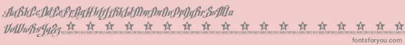 ArgelFontTrial Font – Gray Fonts on Pink Background