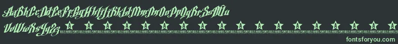 ArgelFontTrial Font – Green Fonts on Black Background