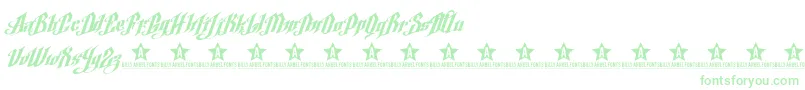 ArgelFontTrial Font – Green Fonts on White Background