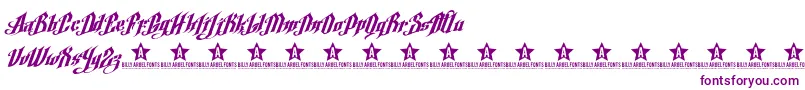 ArgelFontTrial Font – Purple Fonts on White Background