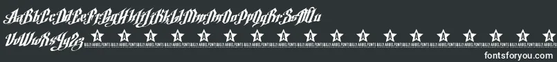 ArgelFontTrial Font – White Fonts on Black Background