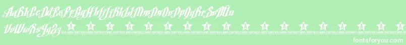 ArgelFontTrial Font – White Fonts on Green Background