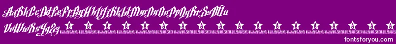 ArgelFontTrial Font – White Fonts on Purple Background