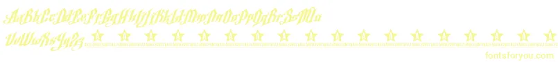 ArgelFontTrial-Schriftart – Gelbe Schriften