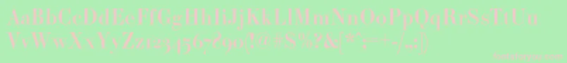 Paragonnordc Font – Pink Fonts on Green Background