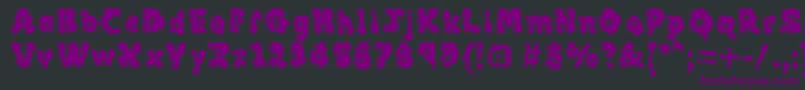 MckloudMisty Font – Purple Fonts on Black Background