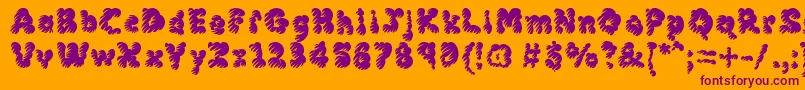 More about MckloudMisty Font MckloudMisty Font – Purple Fonts on Orange Background