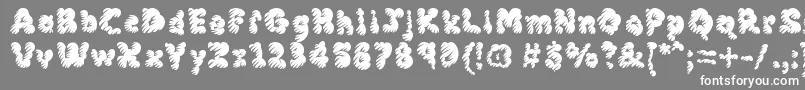 MckloudMisty Font – White Fonts on Gray Background
