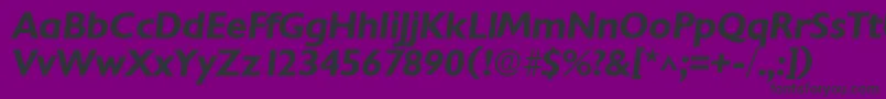 Fonte ChantillyBoldItalic – fontes pretas em um fundo violeta