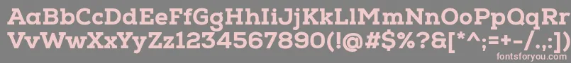 NexaSlabHeavy Font – Pink Fonts on Gray Background