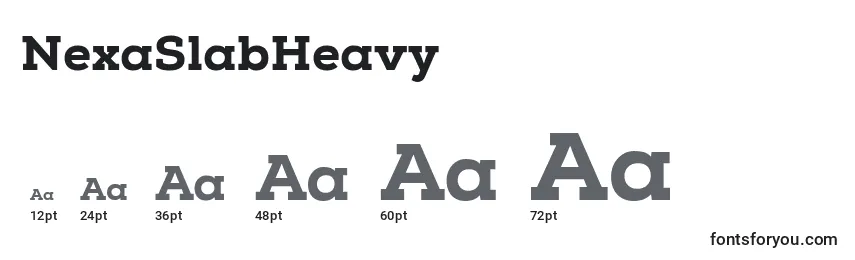 NexaSlabHeavy Font Sizes