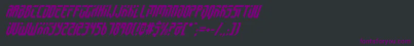 Шрифт FedyralIiItalic – фиолетовые шрифты на чёрном фоне