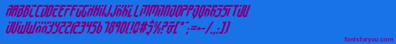 Шрифт FedyralIiItalic – фиолетовые шрифты на синем фоне