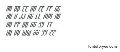 Überblick über die Schriftart FedyralIiItalic