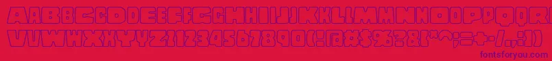 CopalstdOutline Font – Purple Fonts on Red Background