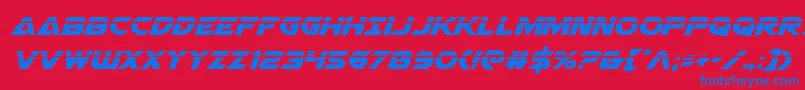 Police Airstrikelaser – polices bleues sur fond rouge