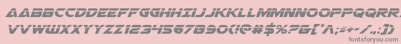 Airstrikelaser Font – Gray Fonts on Pink Background