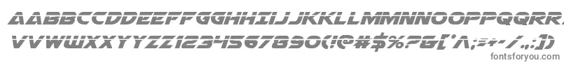 Airstrikelaser Font – Gray Fonts on White Background